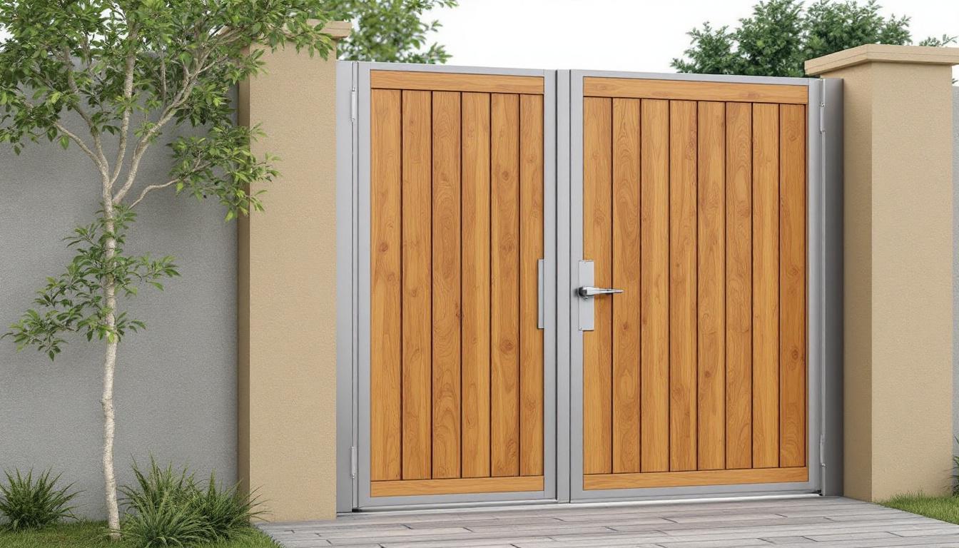 Devis pour portail de jardin : 30% d'éco alu/bois [gratuit]