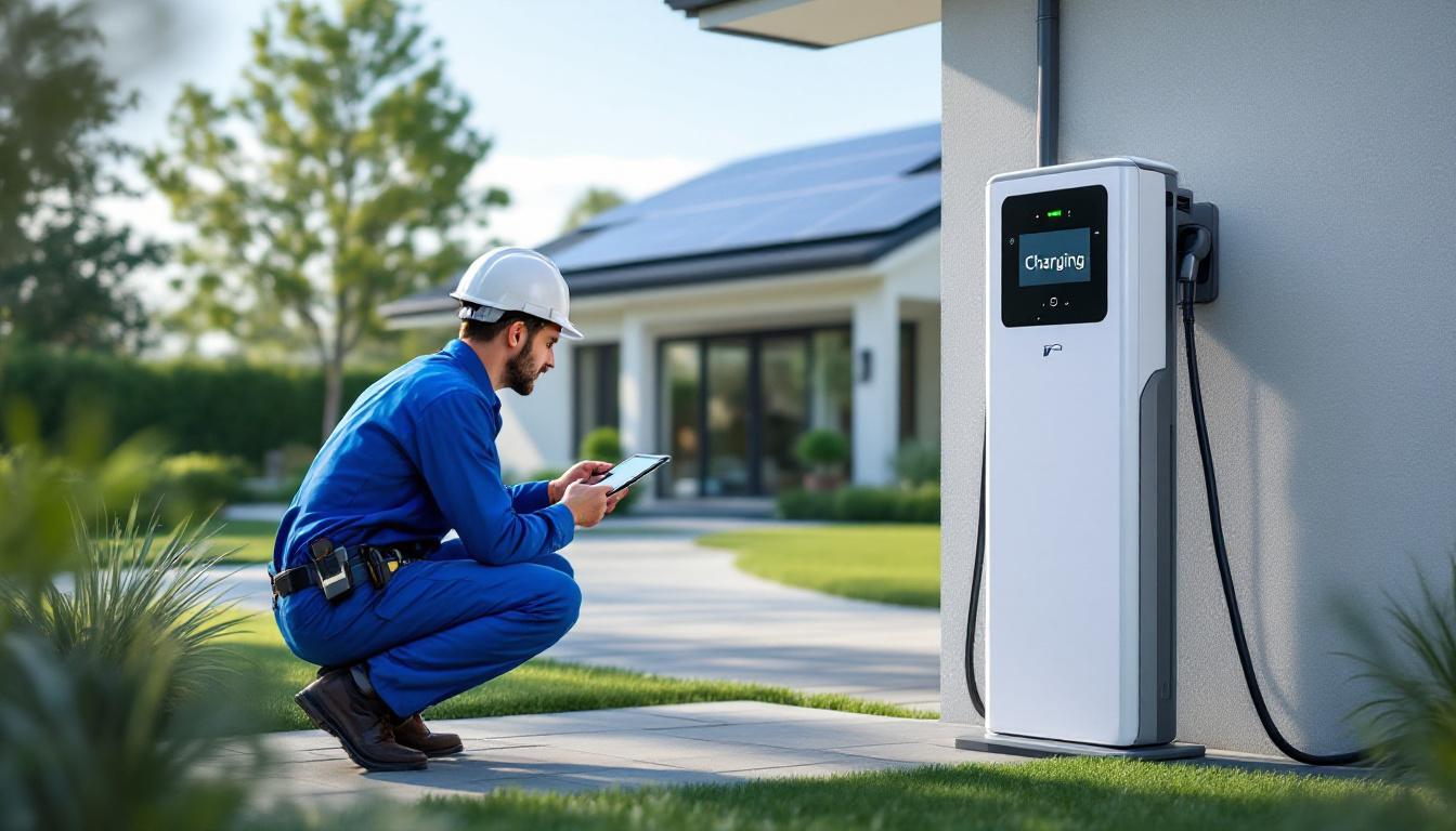 Installation d'une borne de recharge électrique à domicile