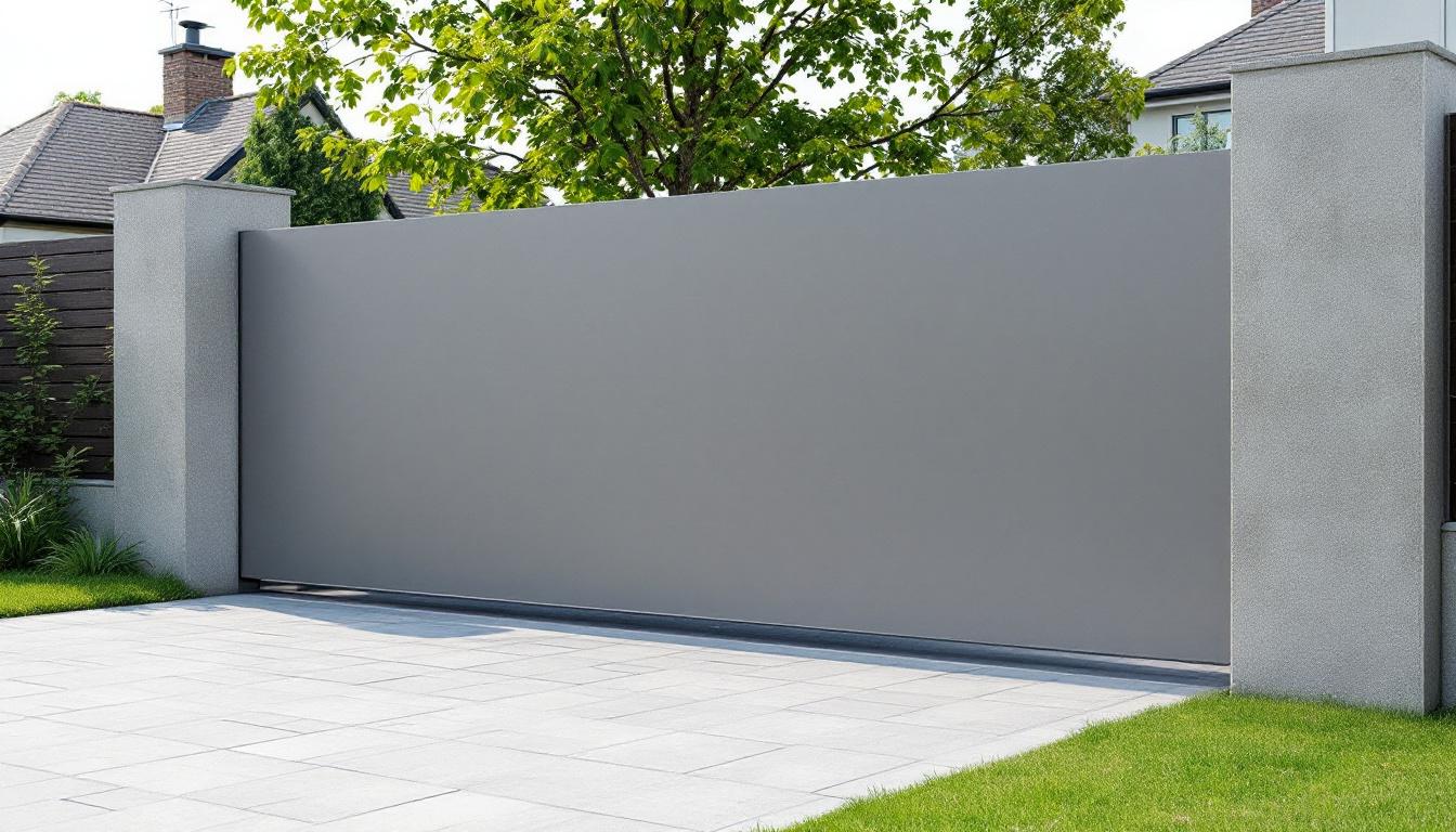 Prix pour la pose d'un portail coulissant : alu, bois, pvc (2000 à 4800€)